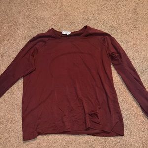 LONG SLEEVE MAROON LULU LONG SLEEVE